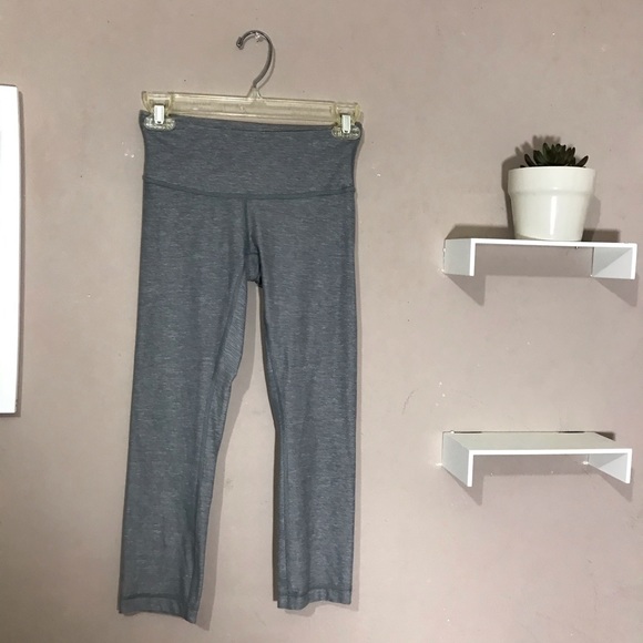 lululemon athletica Pants - Sold Lululemon Wunder Under Crop Legging Gray High
